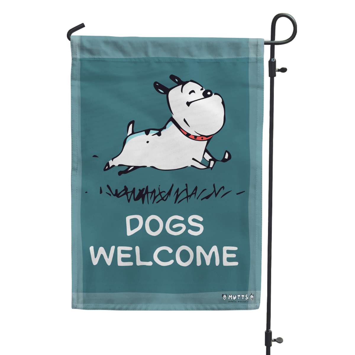 'Guard Dogs Welcome' Garden Flag