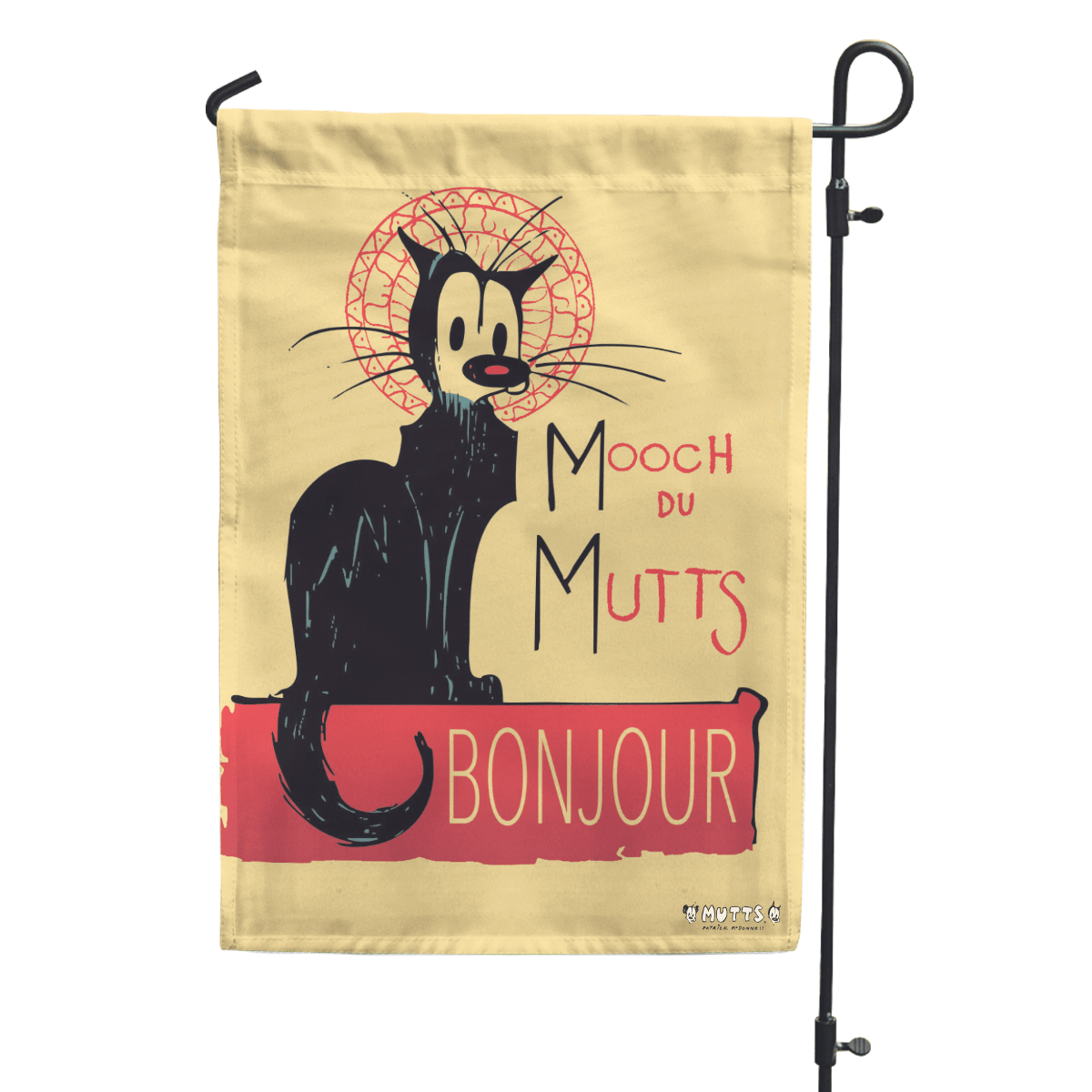 'Mooch Du MUTTS Bonjour' Garden Flag - MUTTS