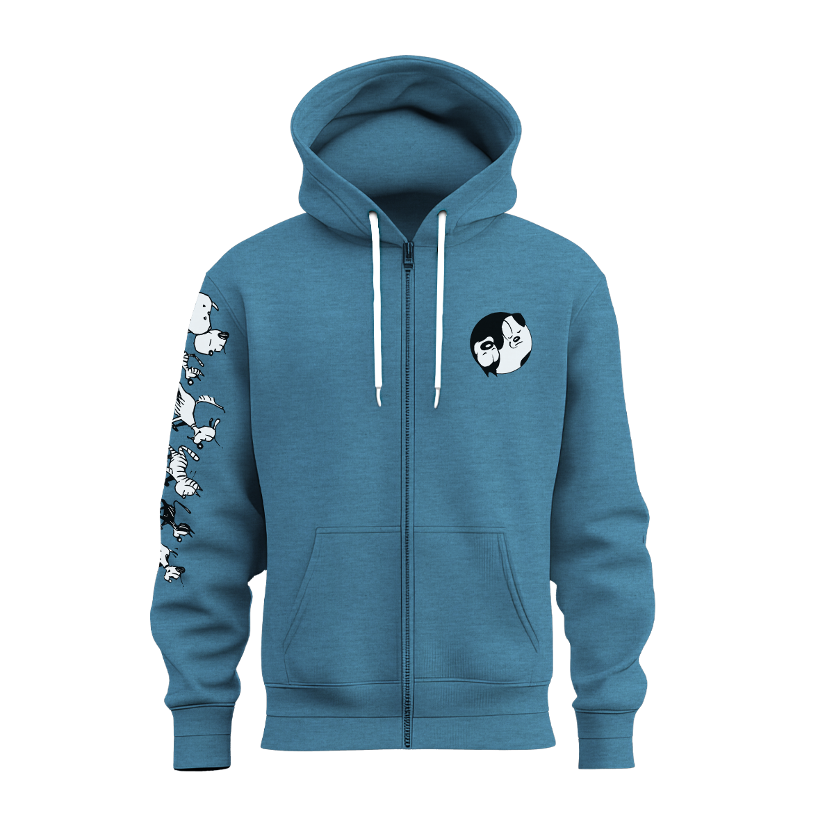 'Walking with MUTTS' Classic Zip Hoodie