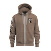 'Walking with MUTTS' Brown Zip Hoodie - MUTTS