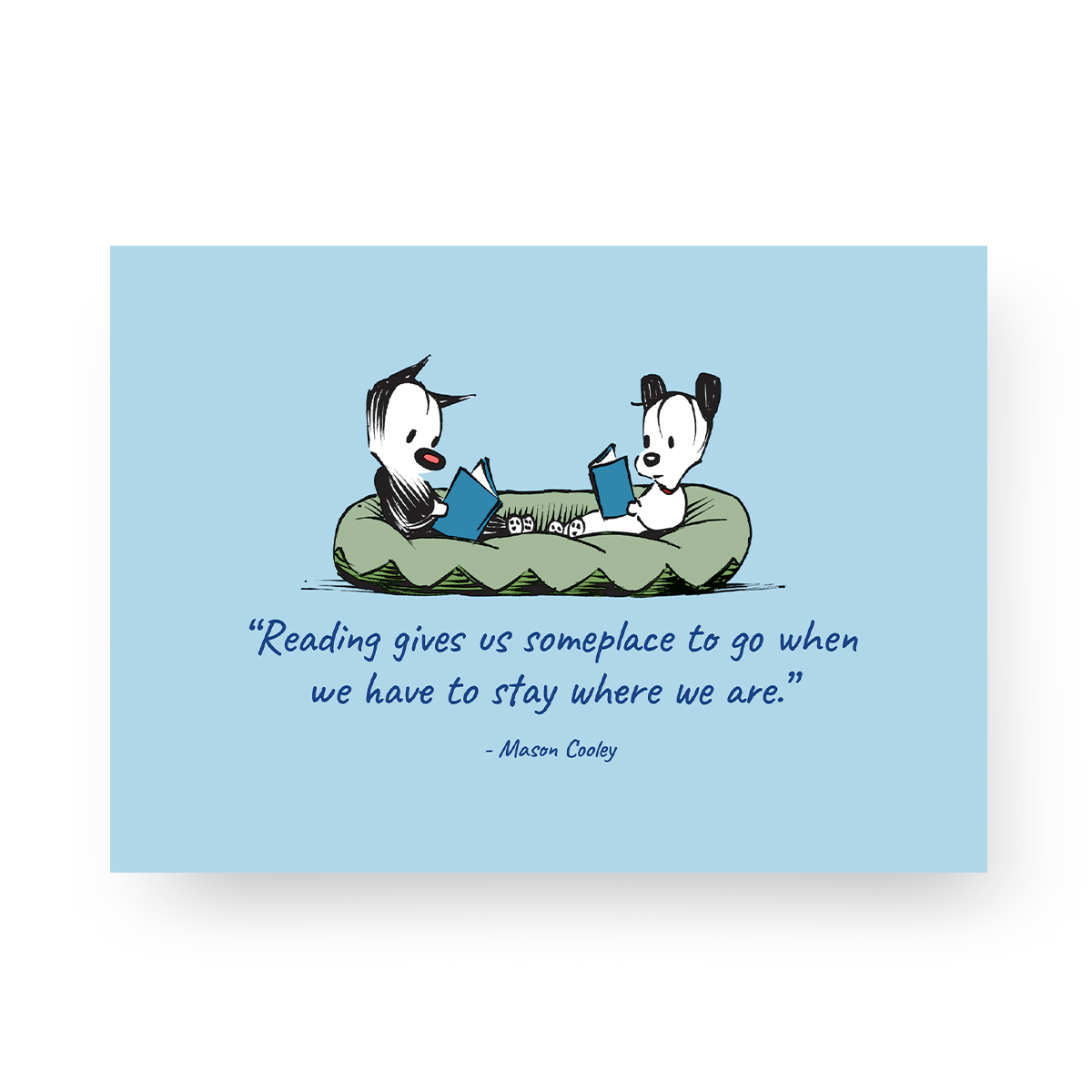 'What Reading Gives Us' Greeting Card - MUTTS