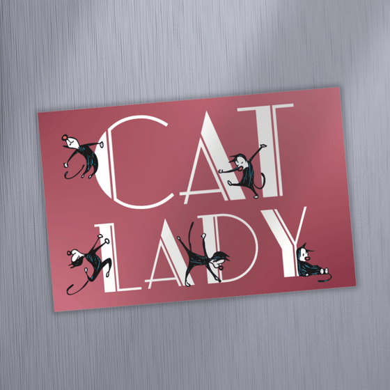 'Cat Lady' Magnet - MUTTS