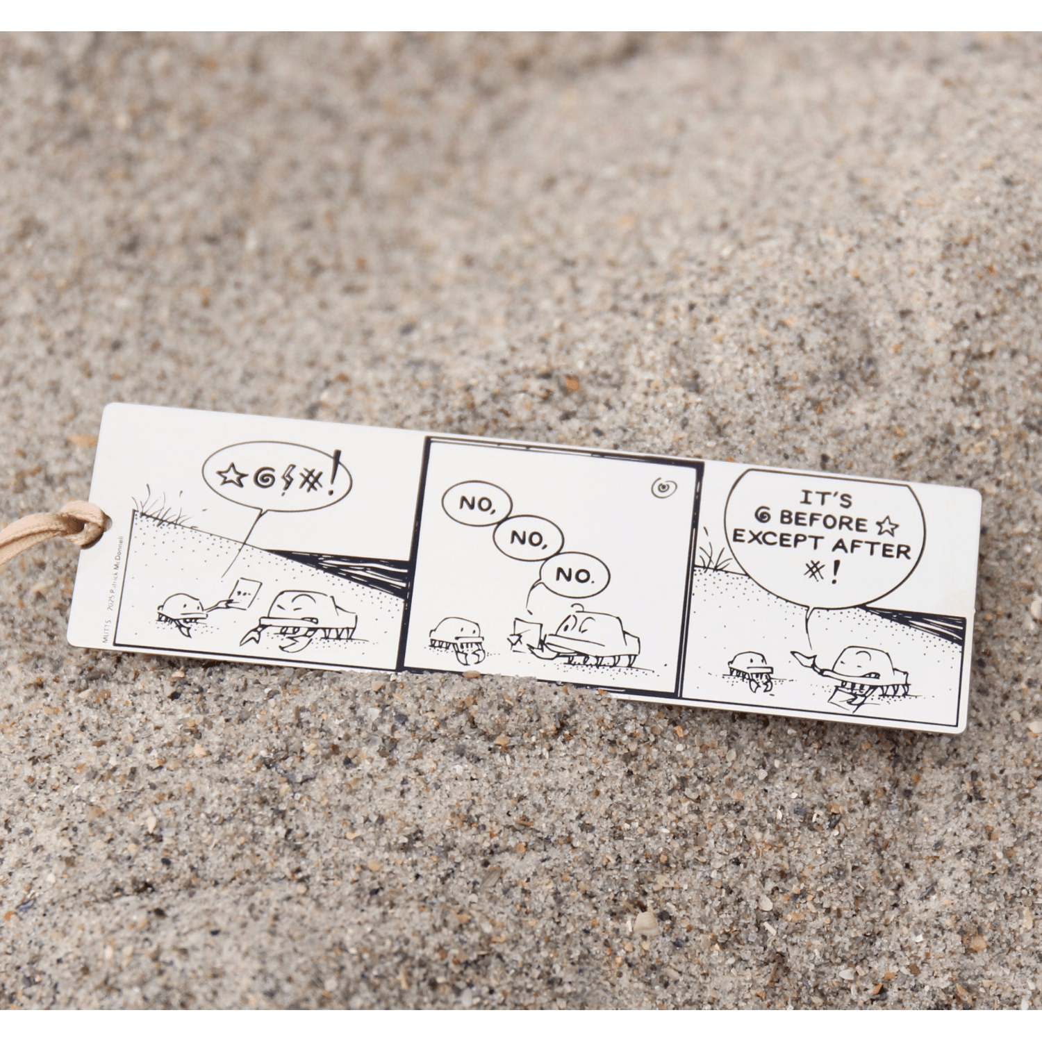 'Salty Spelling' Metal Bookmark - MUTTS