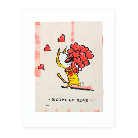 'Recycle Love' Lithograph (Signed)