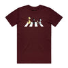 Burgundy 'Tabby Road' Staple Tee - MUTTS