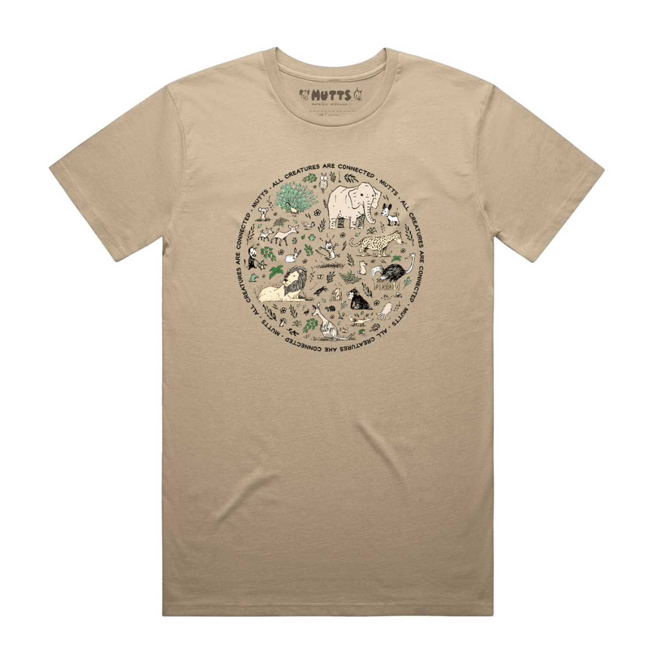 'All Creatures Connected' Staple Tee - MUTTS