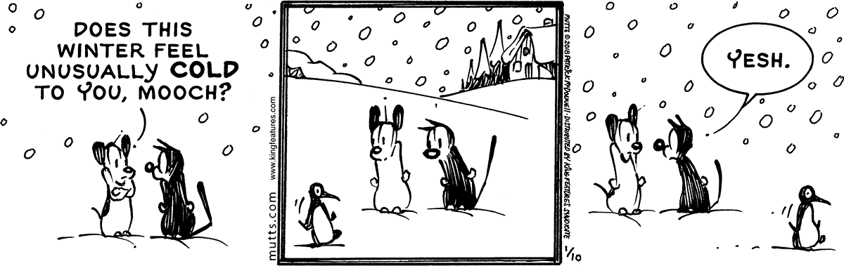 January 10 2018, Daily Comic Strip – MUTTS