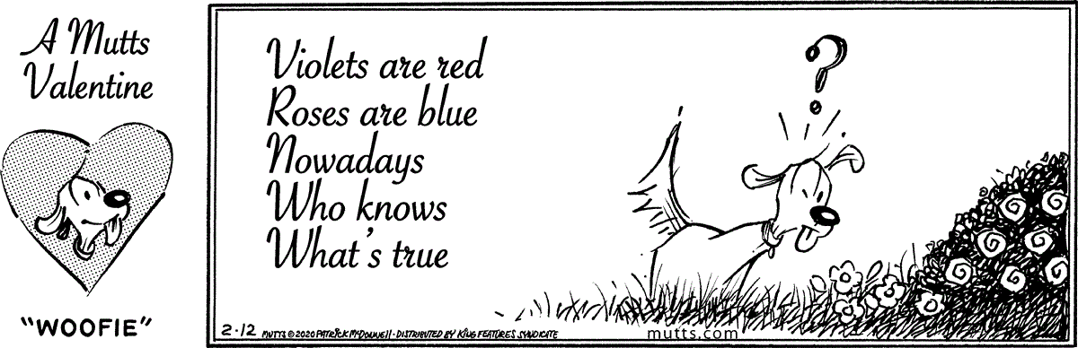 February 12 2020, Daily Comic Strip – MUTTS