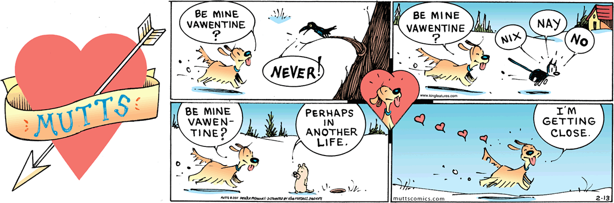 February 13 2011, Sunday Comic Strip – MUTTS