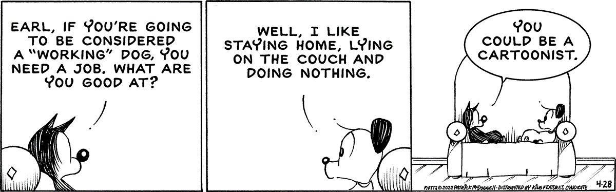 April 28 2022, Daily Comic Strip – MUTTS