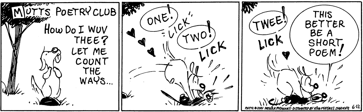 June 12 2001, Daily Comic Strip – MUTTS