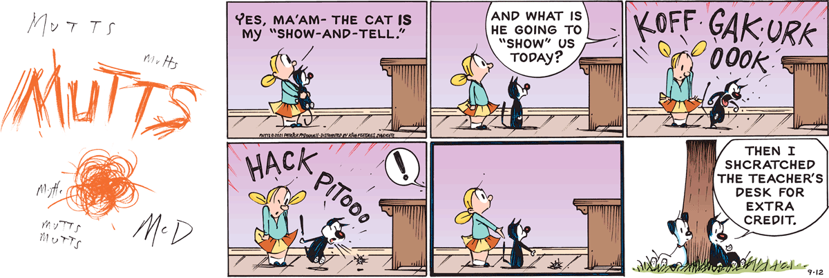 September 12 2021, Sunday Comic Strip – MUTTS