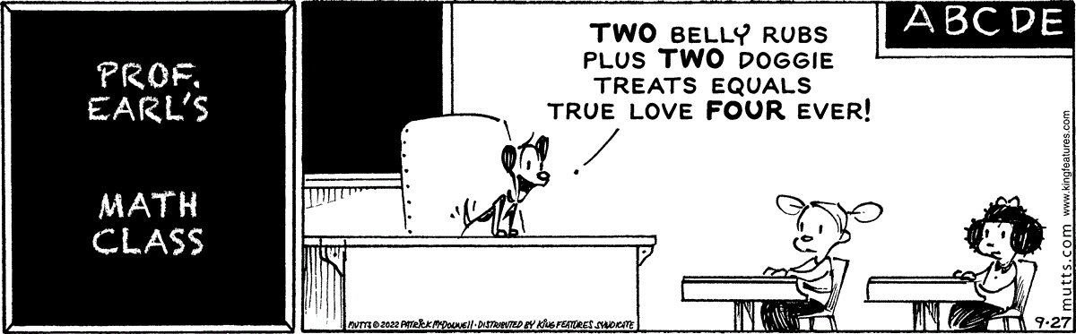 Extra Lessons Comic Mult September 27 2022, Daily Comic Strip – MUTTS