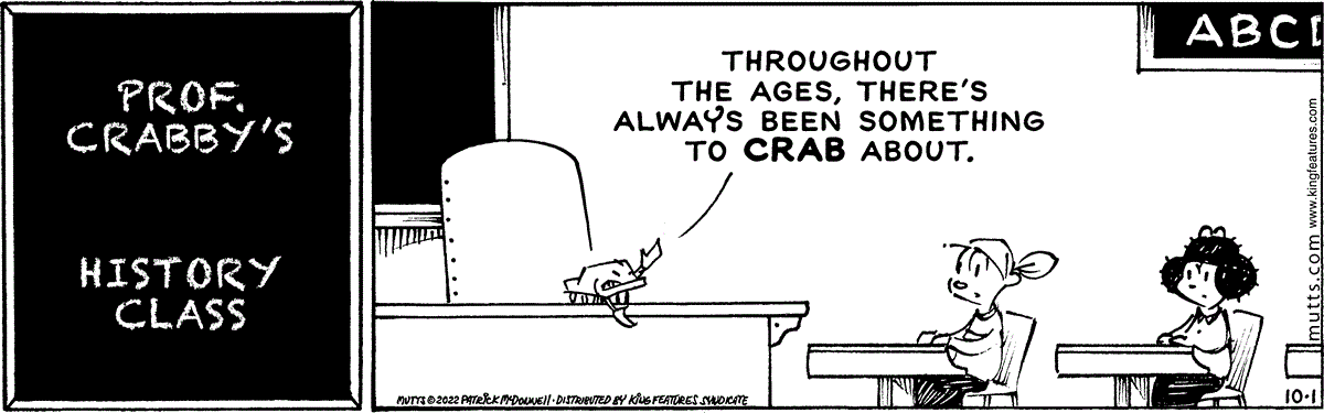 October 1 2022, Daily Comic Strip – MUTTS
