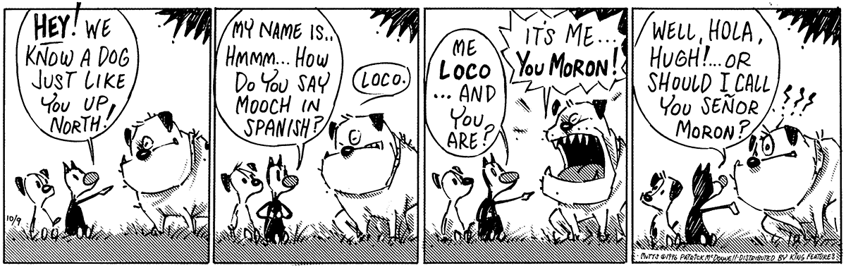 October 9 1996, Daily Comic Strip – MUTTS