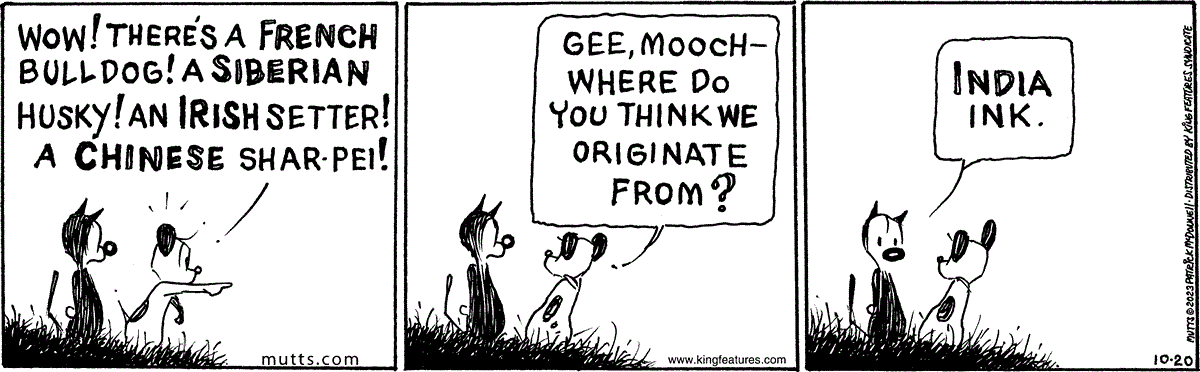 October 20 2023, Daily Comic Strip – MUTTS