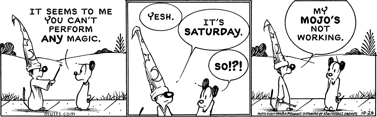 October 26 2019, Daily Comic Strip – MUTTS