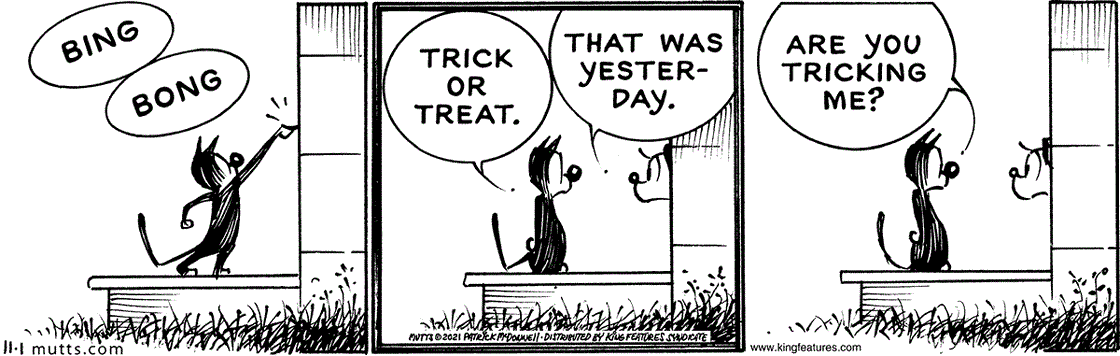 November 1 2021, Daily Comic Strip – MUTTS