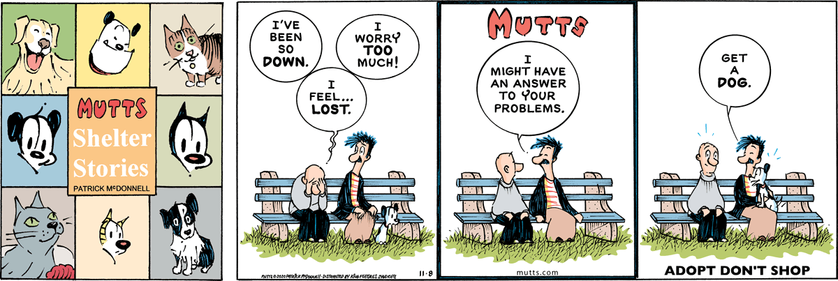 November 8 2020, Sunday Comic Strip – MUTTS