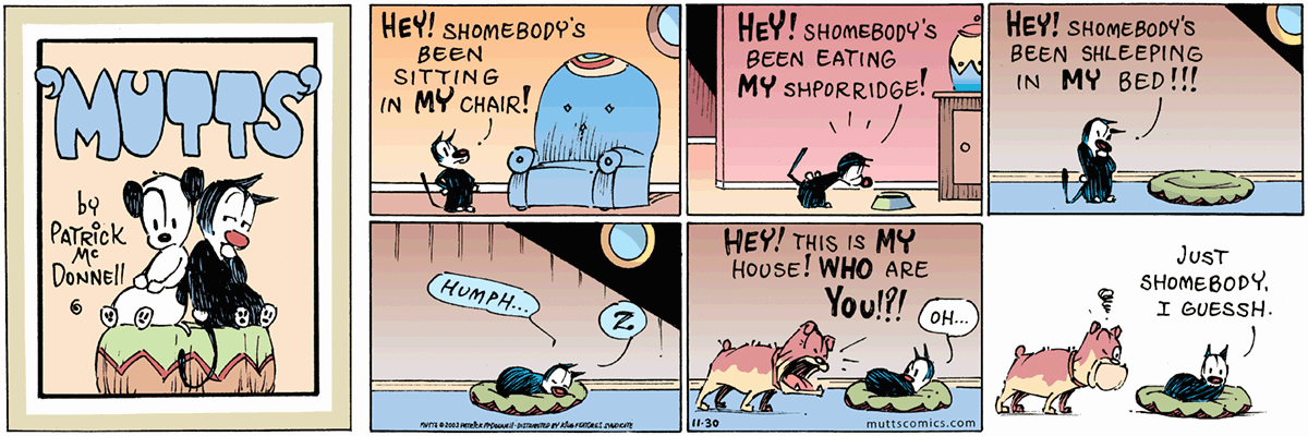 November 30 2003, Sunday Comic Strip – MUTTS