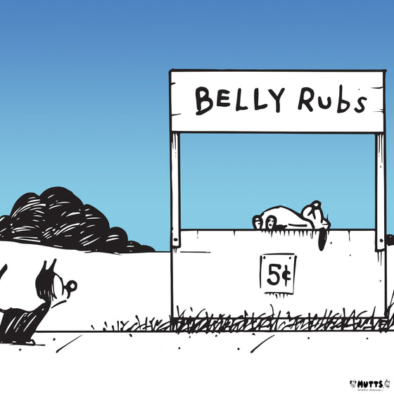 'Belly Rubs: Five Cents' Print