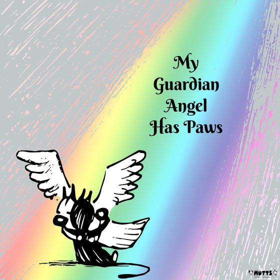 'My Guardian Angel Has Paws' Print
