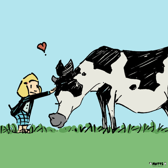 'Cows Are Friends' Print