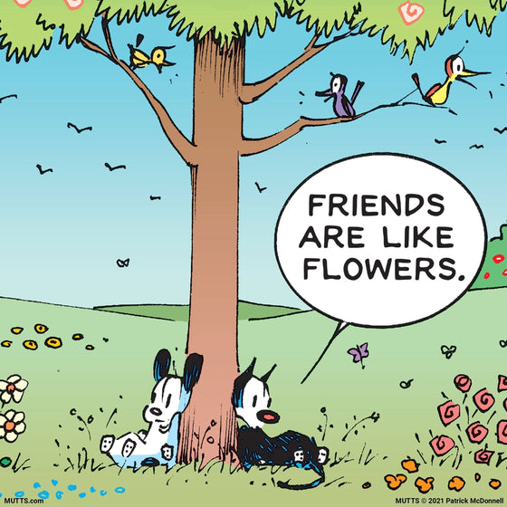 'Friends Are Like Flowers' Print