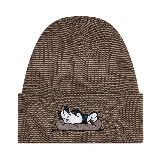 'Sleepy Snuggles' Knit Cap (Pebble Brown)