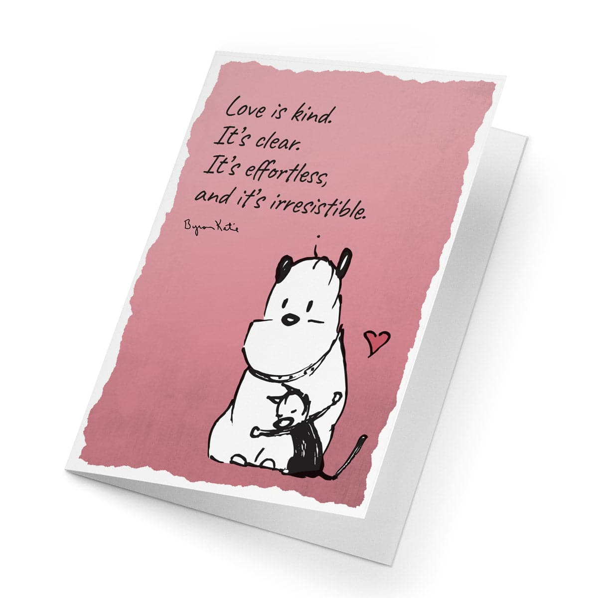 'Love is Kind' Byron Katie Greeting Card – MUTTS
