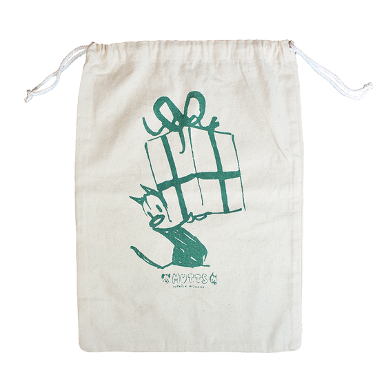 'Merry Mooch' Drawstring Gift Bag