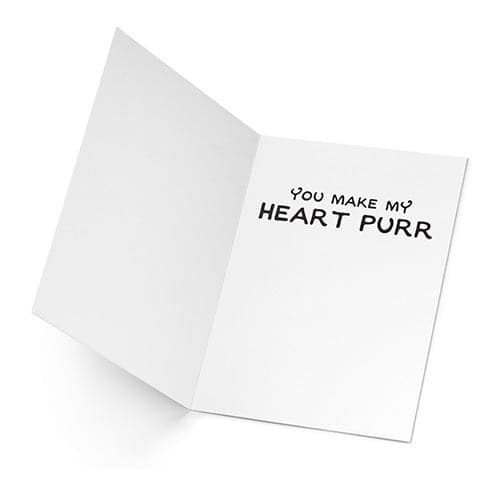 'You Make My Heart Purr' Greeting Card