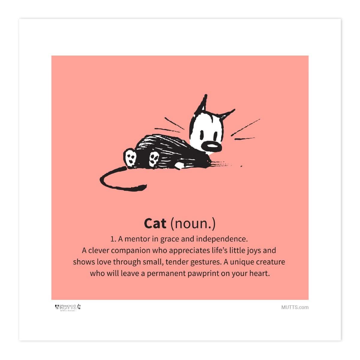 'Cat Definition' Print MUTTS