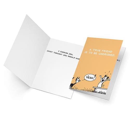 'A True Friend' Greeting Card