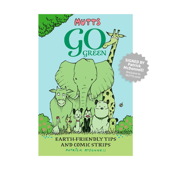 Signed 'MUTTS Go Green' Book