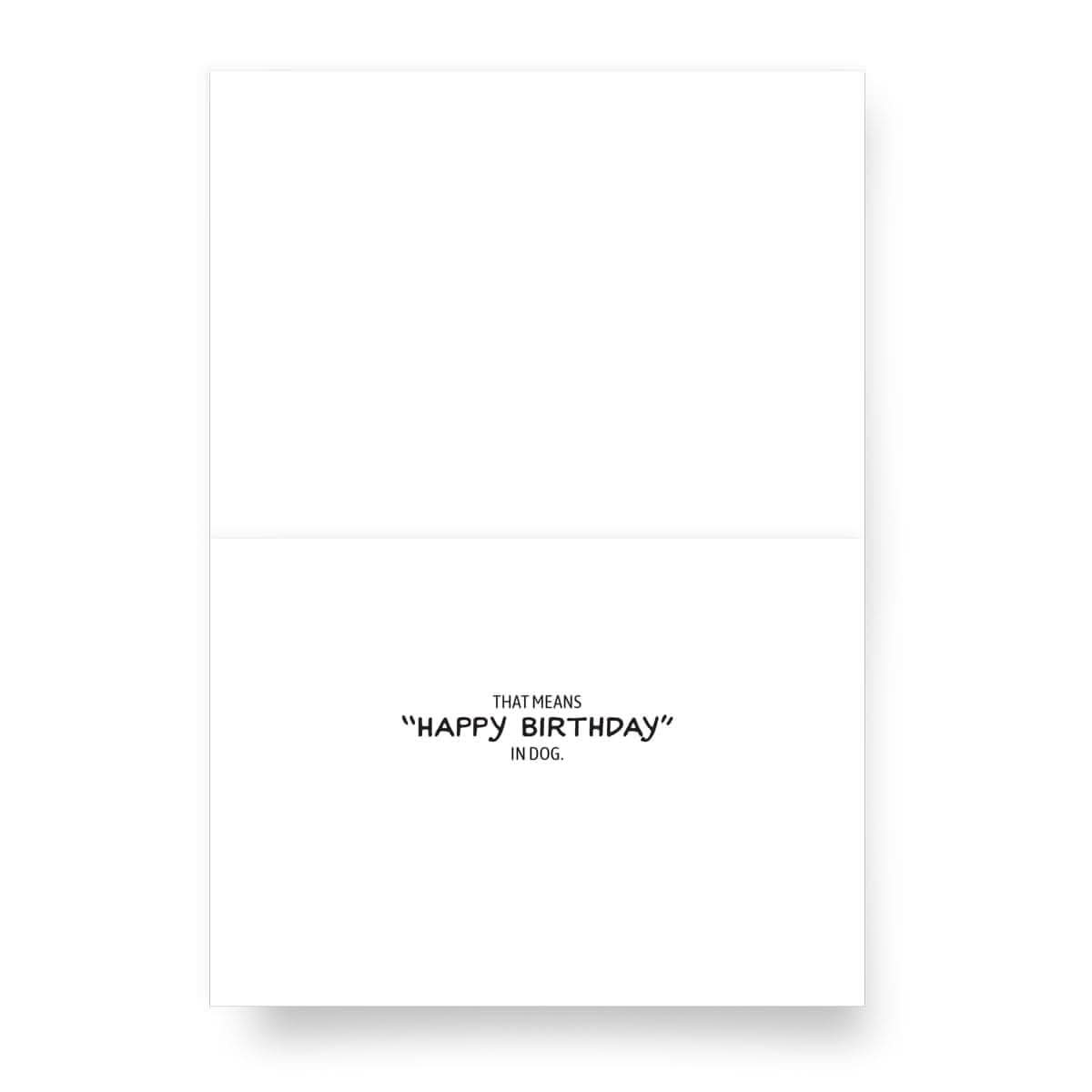 'Happy Birthday' Greeting Card (From Dog) MUTTS