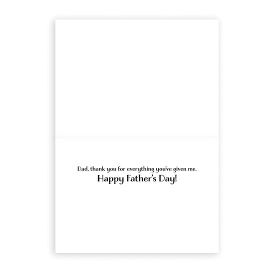 'Thank You for Everything' Father's Day Card
