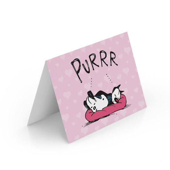 'Love at First Purr' Valentine's Card