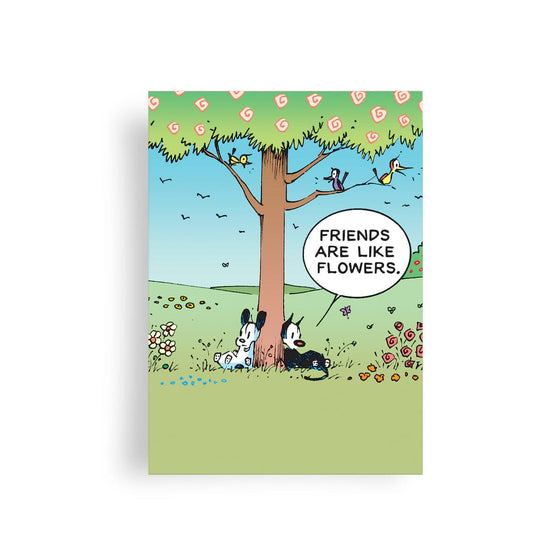 'Friends and Flowers' Greeting Card