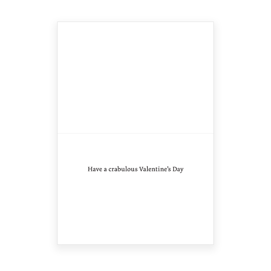 'Better Crab' Valentine's Day Card