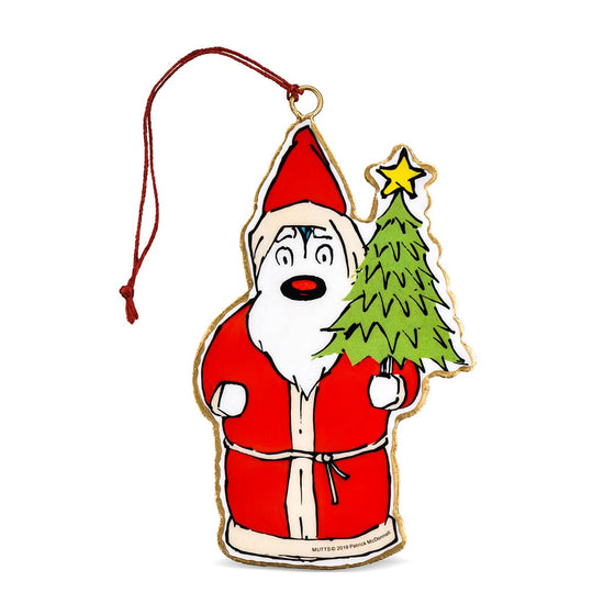 Santa Mooch Christmas Ornament