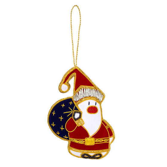 Mooch & Earl Embroidered Christmas Ornaments (Set of 2)