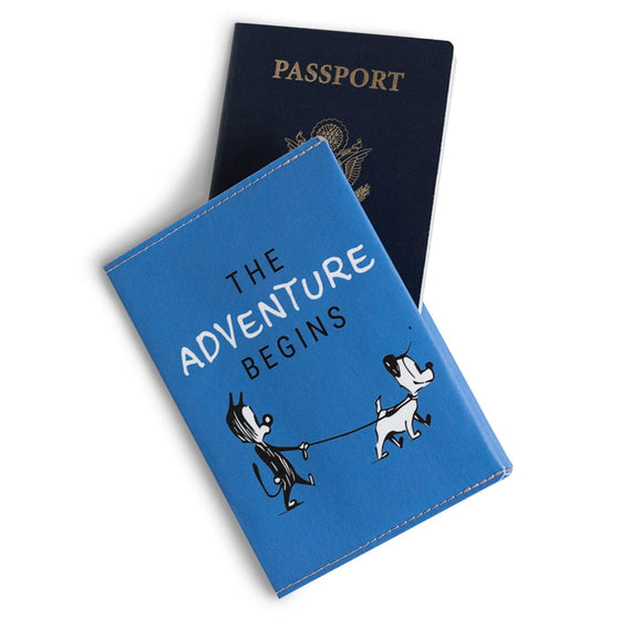 MUTTS Adventure Passport Wallet - styled photo with passport