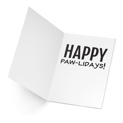 'Happy Paw-lidays' Holiday Card