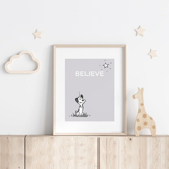 "Believe" Decorative Room Print