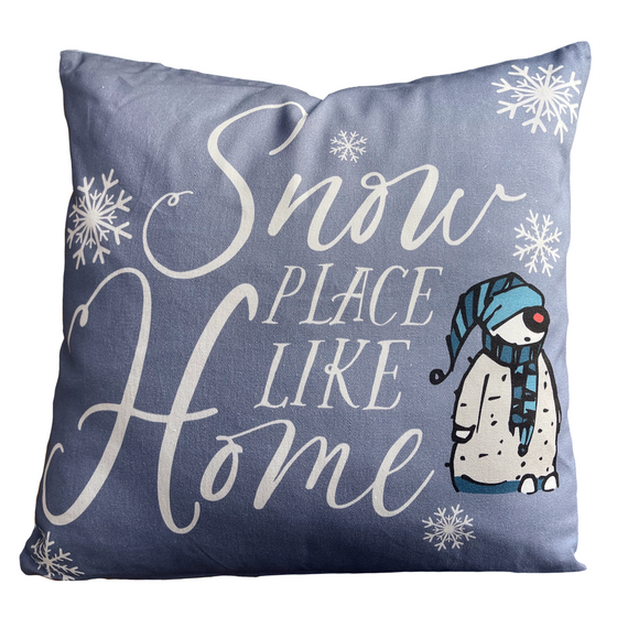 'Snow Place Like Home' Throw Pillowcase