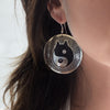 Yin Yang Medallion Earrings